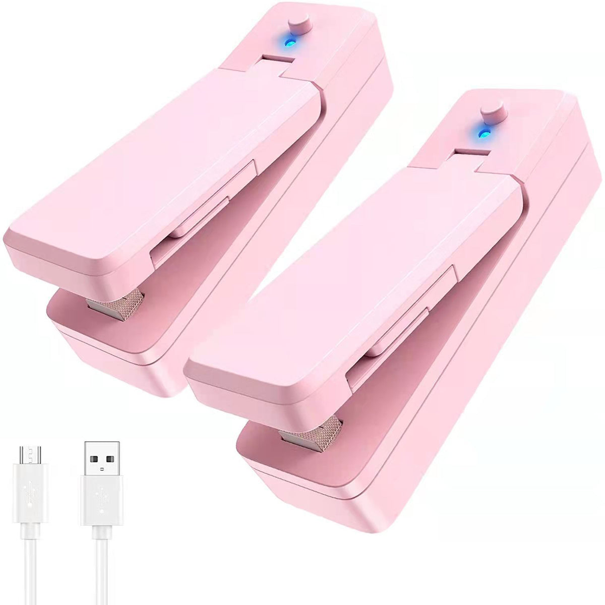 Mini sellador térmico portátil y recargable para bolsas de alimentos.